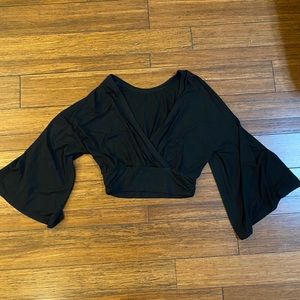 LULUS Black Crop Top